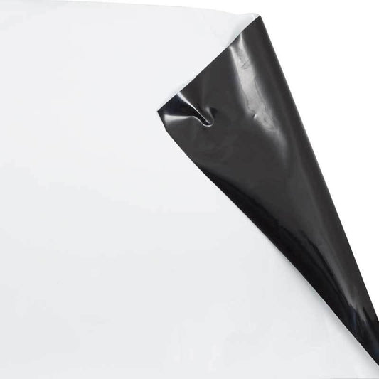 Blackout Poly Film White/Black, 24'x100'