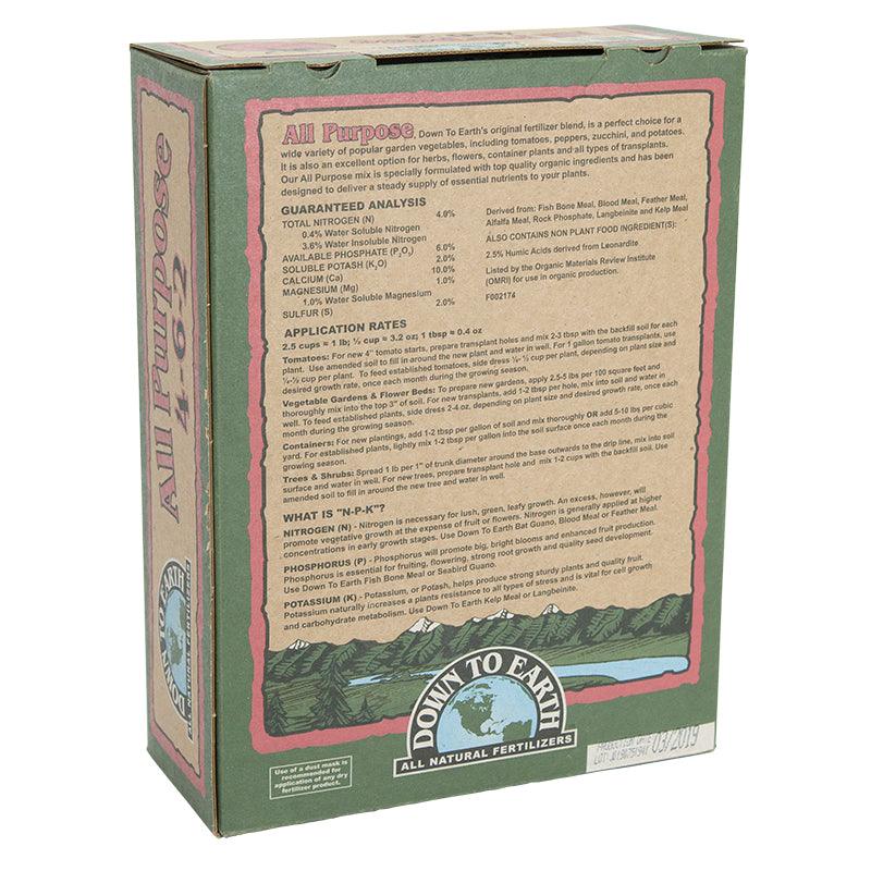 Down to Earth All Purpose Mix 4-6-2 (5 lb Box)