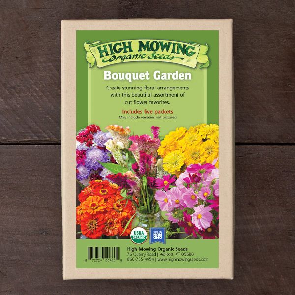Bouquet Garden 5 Seeds Packets (Organic)