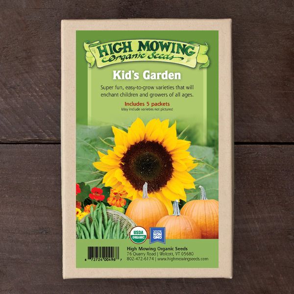 Kid's Garden 5 Seeds Packets (Organic)