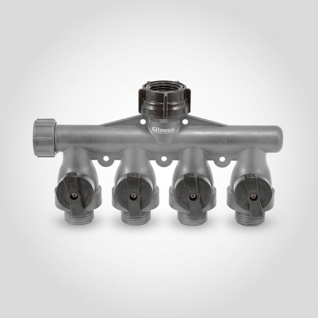 Gilmour 4-Way Hose Connector Plastic