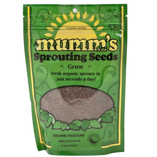 Organic Brown Mustard Sprouting Seeds
