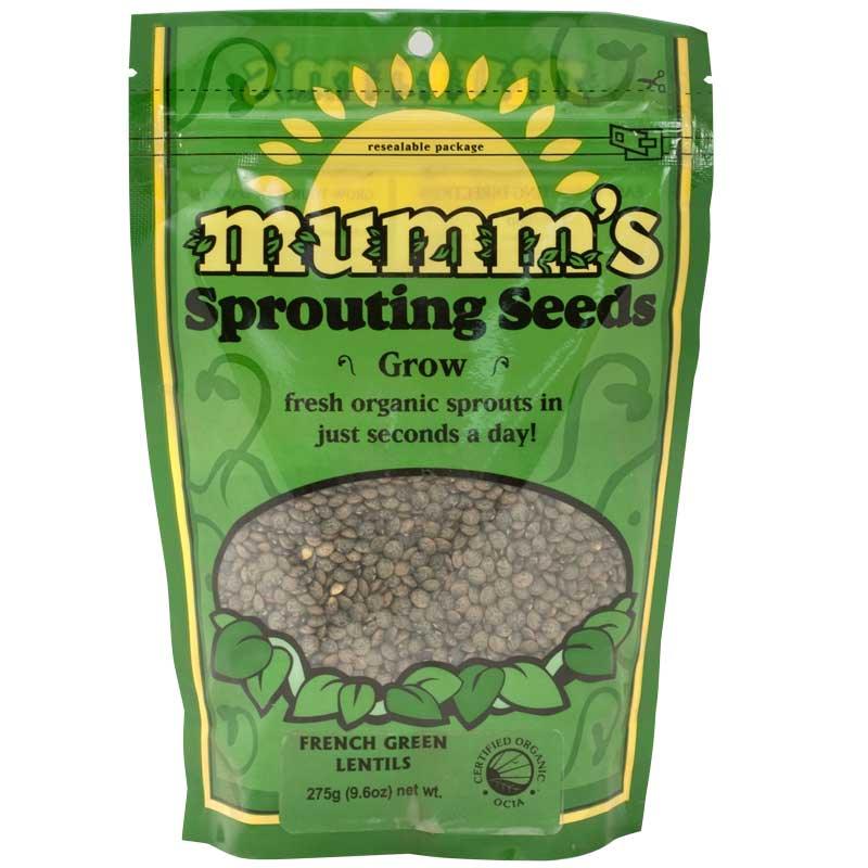 Organic French Green Lentil Sprouting Seeds
