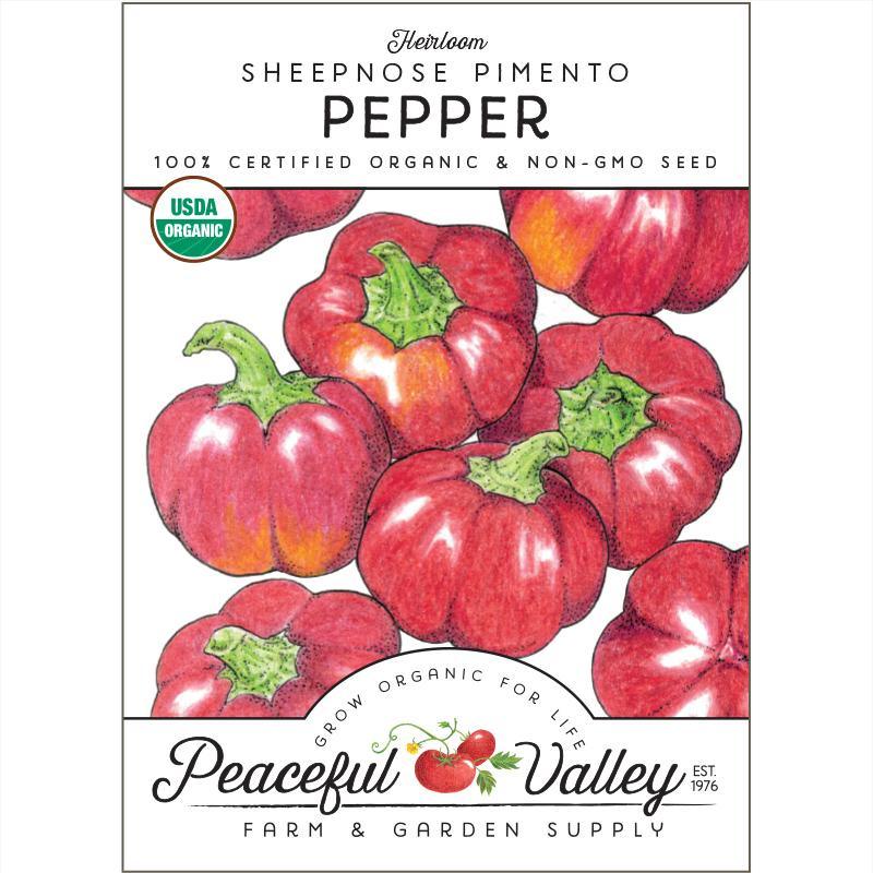 Sheepnose Pimento Pepper Seeds (Organic)