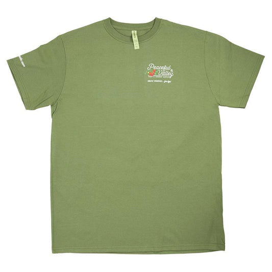 Peaceful Valley's Organic Olive T-Shirt (Small)