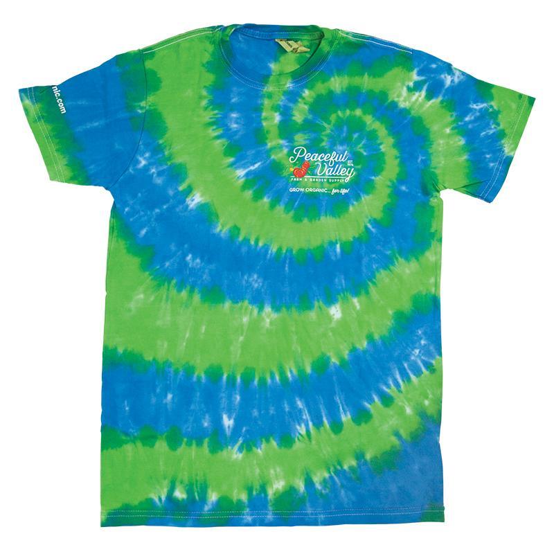 Peaceful Valley's Organic Tie Dye T-Shirt (XX-Large)