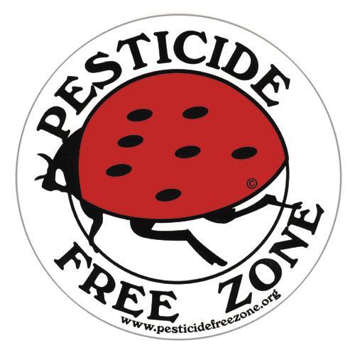 Pesticide Free Zone Sign Ladybug