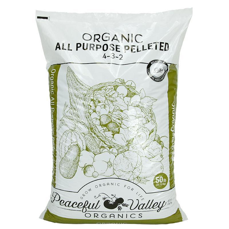 Peaceful Valley Organics All Purpose Pelleted Fertilizer 4-3-2 (50 lb)
