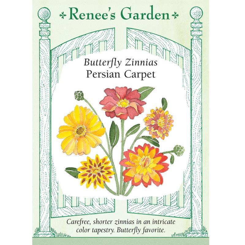 Persian Carpet Butterfly Zinnia Flower Seeds