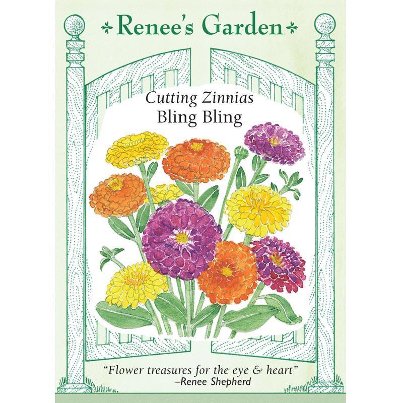 Bling Bling Cutting Zinnia Flower Seeds
