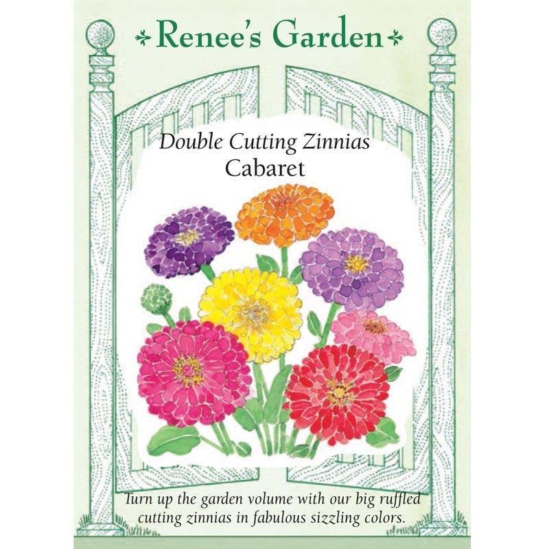 Cabaret Double Cutting Zinnia Flower Seeds
