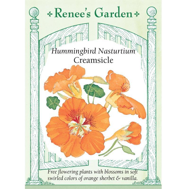 Creamsicle Hummingbird Nasturtium Flower Seeds