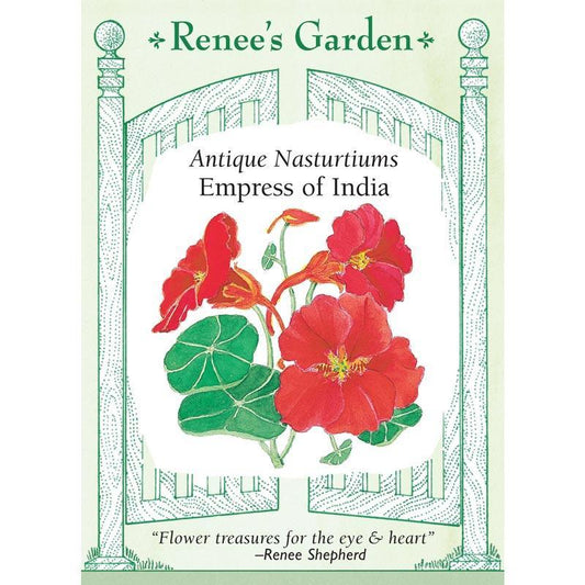 Empress Of India Antique Nasturtium Flower Seeds