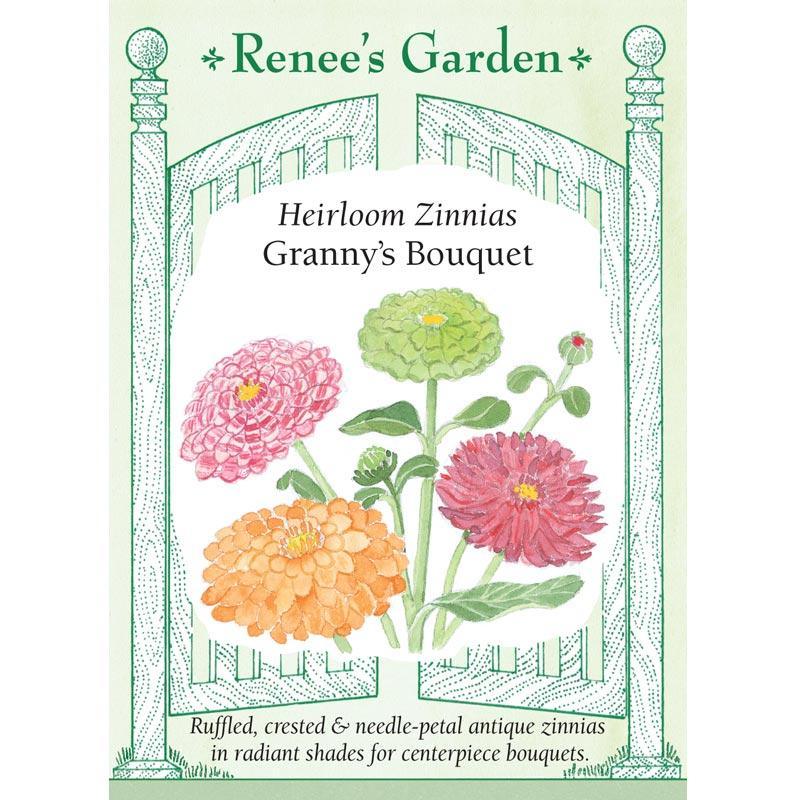 Granny's Bouquet Zinnia Flower Seeds