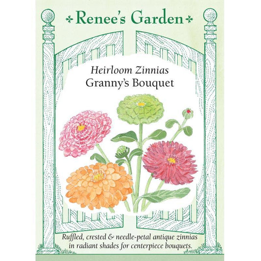 Granny's Bouquet Zinnia Flower Seeds