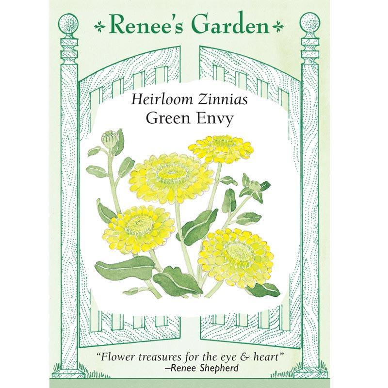 Green Envy Zinnia Flower Seeds