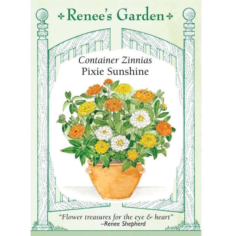 Pixie Sunshine Zinnia Flower Seeds