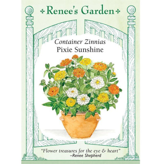 Pixie Sunshine Zinnia Flower Seeds