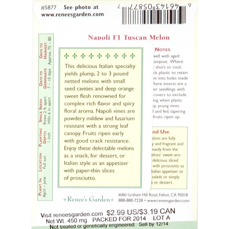 Napoli Tuscan Melon Seeds