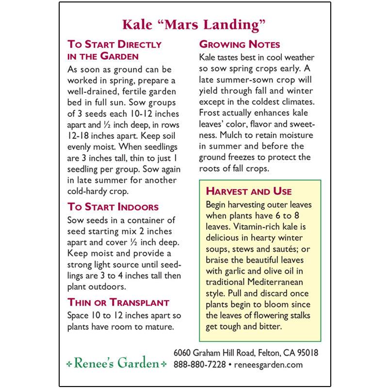 Mars Landing Kale Seeds