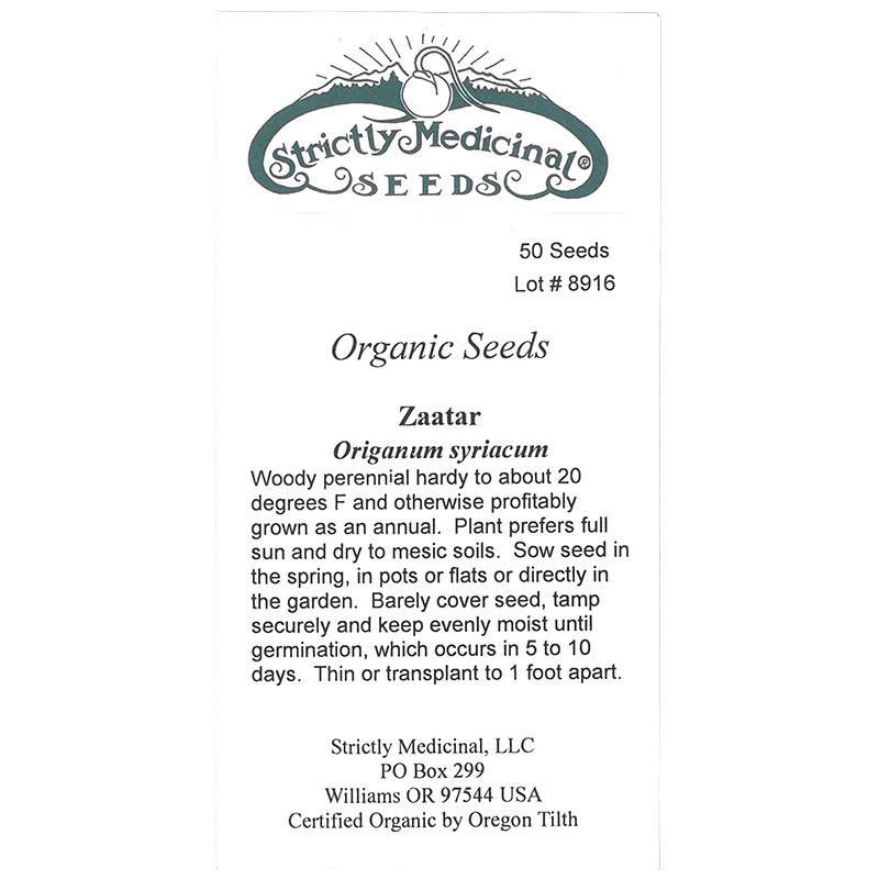 Zaatar Seeds (Organic)