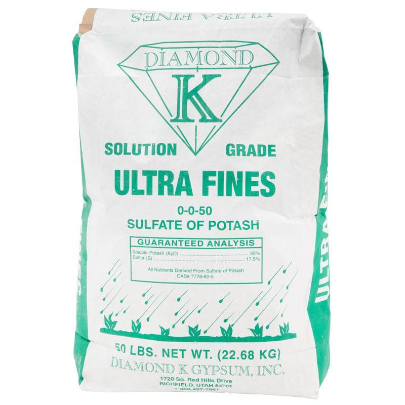 Sulfate of Potash Ultrafines - Diamond K Soluble 0-0-50 (50 lb)