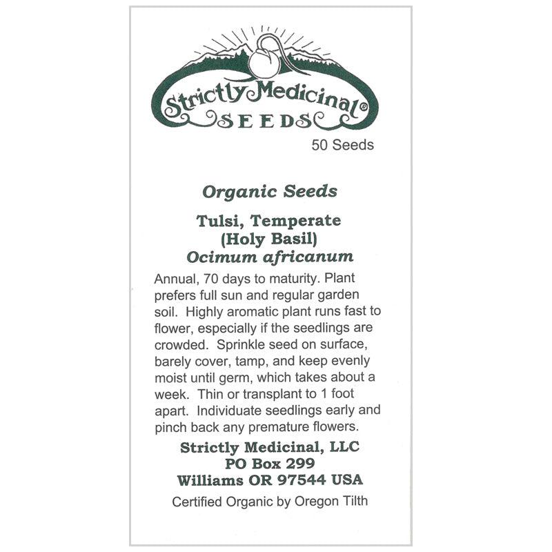 Temperate Holy Basil Seeds (Organic)