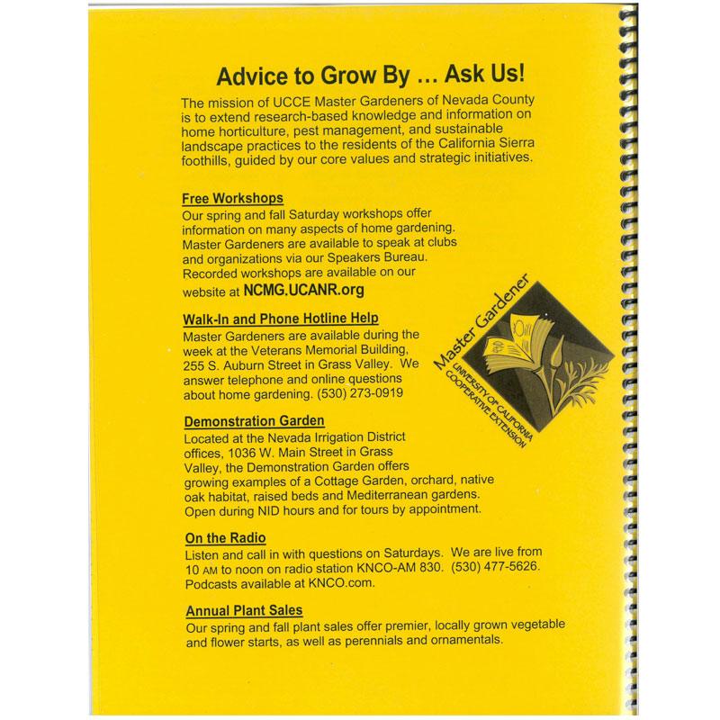 Western Nevada County Gardening Guide